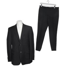 Hugo Boss, Anzug, Größe: 52, Pasolini1/Movie1, Wolle, Grau, Nadelstreifen #4W6