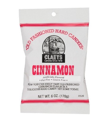 Claeys Old Fashioned Hard Candy Cinnamon 6oz Bag