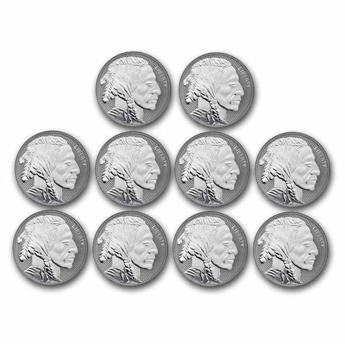 1 oz Silver Round - Buffalo (Reverse Proof) - Lot of 10