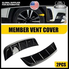 1/2SET Side Fender Vent Decal Trim Cover Glossy Black Side Exterior Accessories
