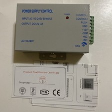 K80 Access Control Power Supply DC 12V 3A 36W Door Entry System Lock RFID Reader
