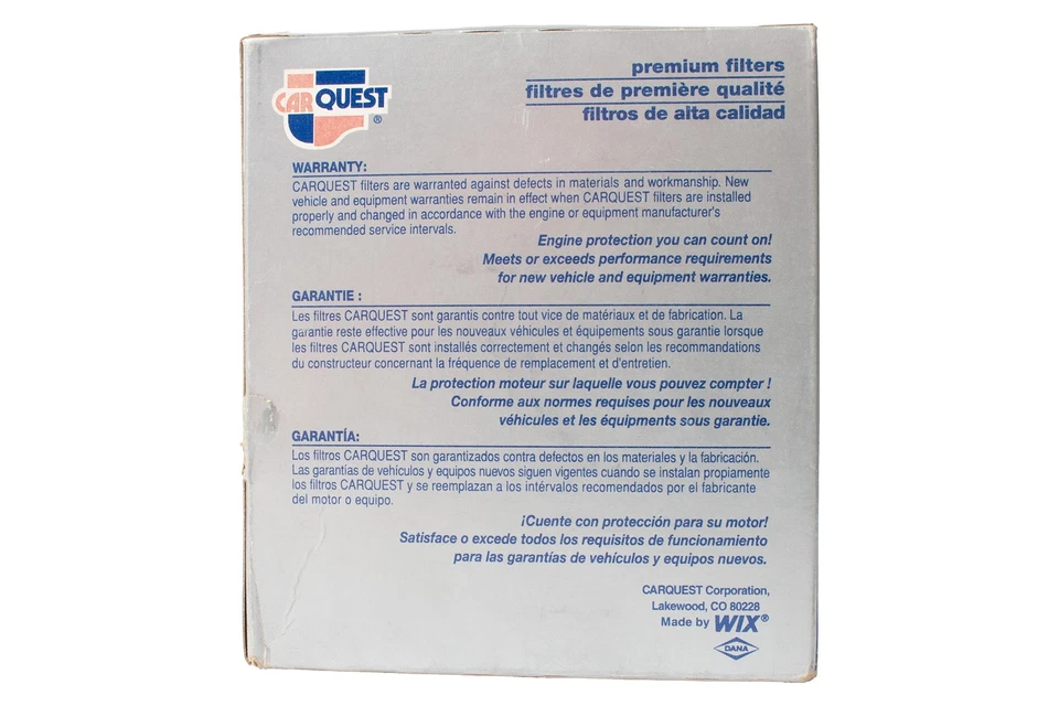 Filtro de óleo Carquest Premium compatível com 1984-1986 Mercedes-Benz 190E número do modelo 85325 - Imagem 4 de 4