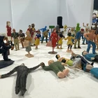 Vintage Mini People Various Occupations Train Infields