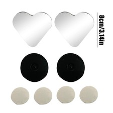 2PCS Heart Shaped Blind Spot Mirrors For Cars   Convex Rearview Mirror Enhanced