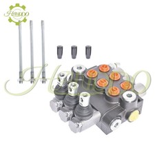 Hydraulic Directional Control Valve 3 Spool 11GPM Double Acting Adjustable