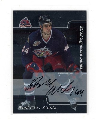 2001/02 BAP Signature Series Autographs #8 Rostislav Klesla Auto