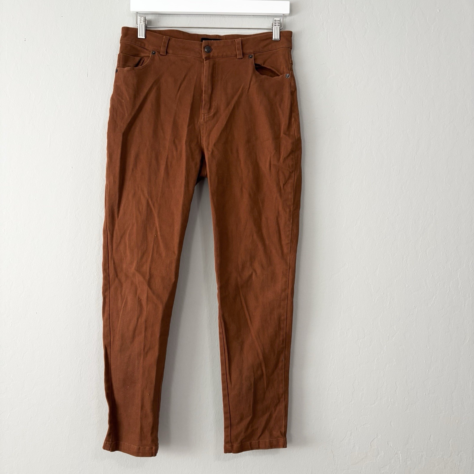 RUTI Terra Cotta Orange Tapered Casual Mid Rise Pants Size 2