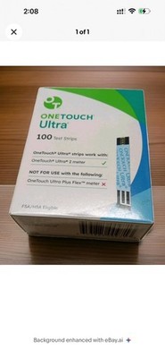 100 ONE TOUCH ULTRA TEST STRIPS exp.3/31/2027