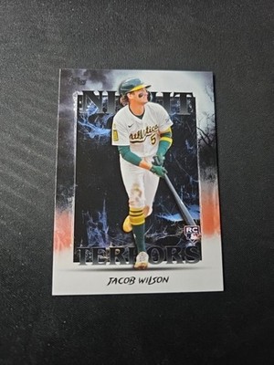 2025 Topps Update Series Night Terrors NT-11 Jacob Wilson Rookie Athletics 