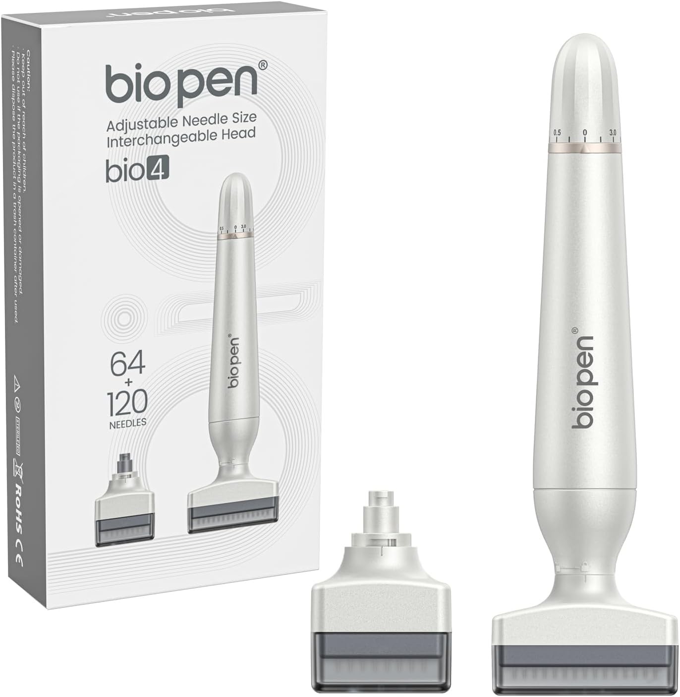 Microneedles Derma Roller Stamp Microneedling 120Pin+64Pin 0.25mm Skin Care Tool