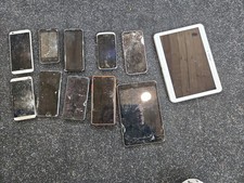 HTC Samsung Apple Microsoft Damaged Cell Phones  Tablets Mixed Lot For Parts