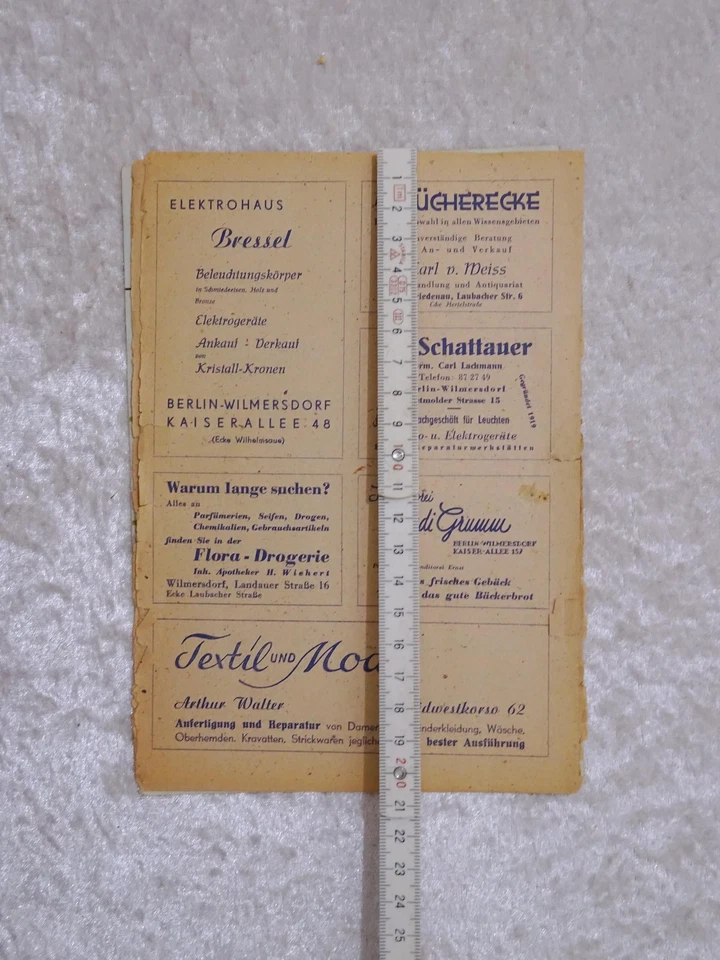 7 x Kinoprogramm Heft Cosima Filmtheater Berlin Friedenau - Vintage 1948/49 - Bild 4 von 4