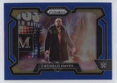 2024 Panini Prizm WWE Blue Prizm 42/199 Carmelo Hayes #96 17x6