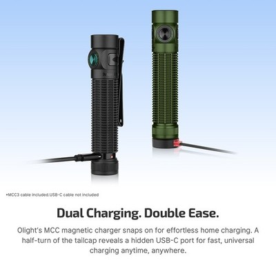 Olight Baton 4 Pro OD Green CW Dual Switch Compact EDC Flashlight