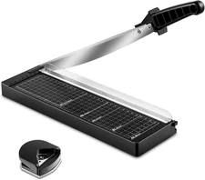 MAKEASY Paper Cutter 12 Inch, 8 Sheet Capacity, Heavy Duty Paper Cutter for Card