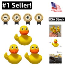 3pcs Middle Finger Ducks - Fun Rubber Toys Perfect for Dashboard Decoration