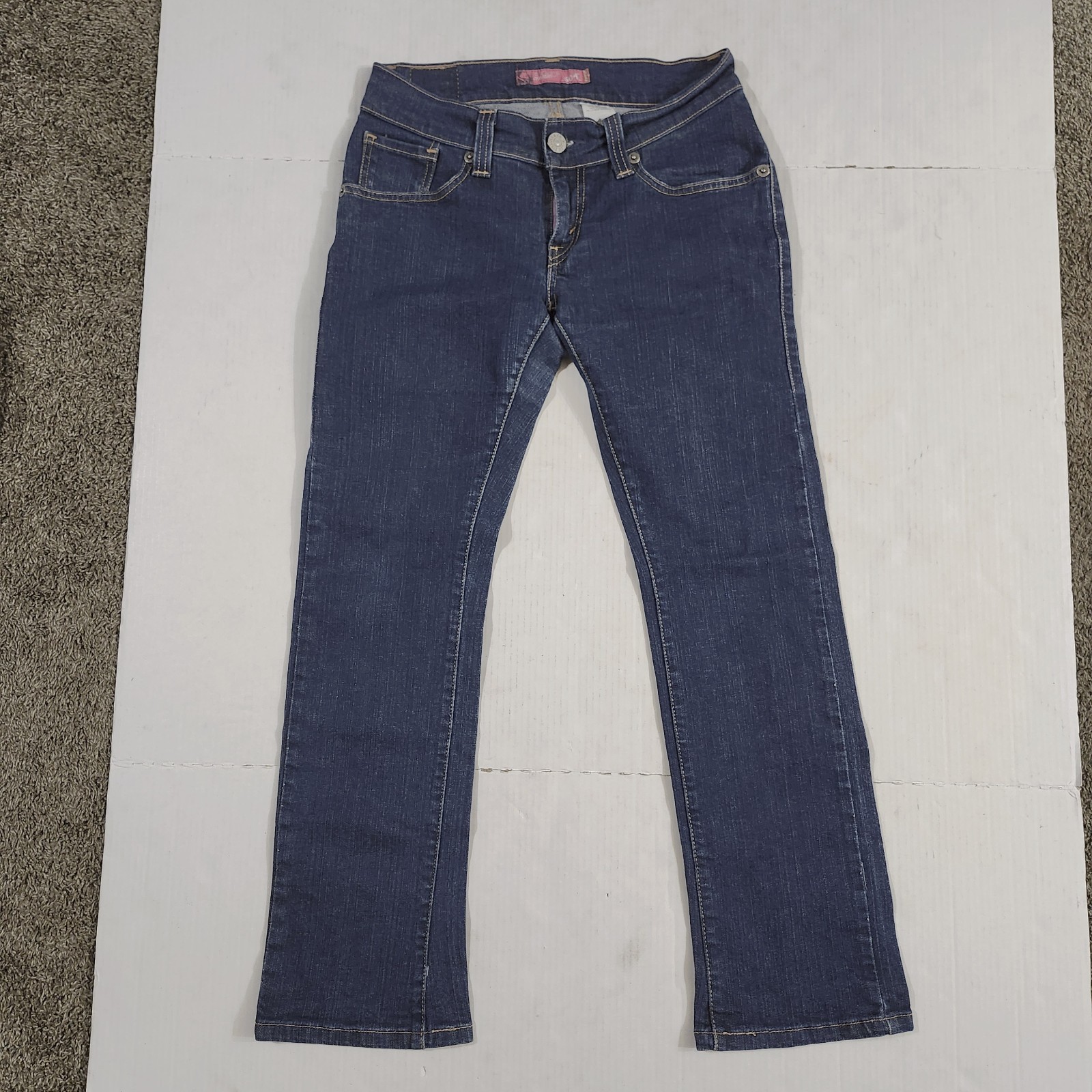 Levi's Slouch Straight 504 Women Denim Blue Jeans Pants Size 9 Short