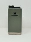 Stanley Classic Drinking Hammertone Green Camping Flask Stainless Steel 8oz