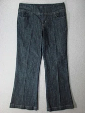UA11442 **MAURICES** FLARE WOMENS JEANS sz12R DARK BLUE