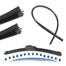 24” 6mm Front Wiper Blade Rubber Insert Refill Replacement Cut To Size Accessory