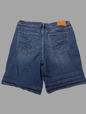 Pantalon Cortos De Mezclilla Elásticos Con Cordon Para Mujer