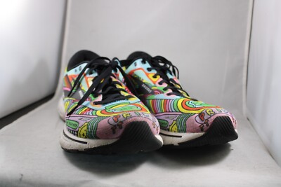 BROOKS Ghost 15 Wednesday Holmes Running Shoes Mens 11.5 Pride Pink White Size 13 - Wednesday Holmes x Brooks Ghost 15 Pride for sale  main image 3