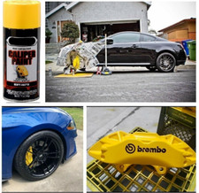 Ceramic Yellow Spray High Temp Coating Engine Caliper Brake Rotor Spring Paint
