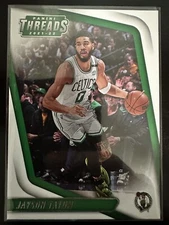 2021 Chronicles Essentials Jayson Tatum Threads Green Foil #96