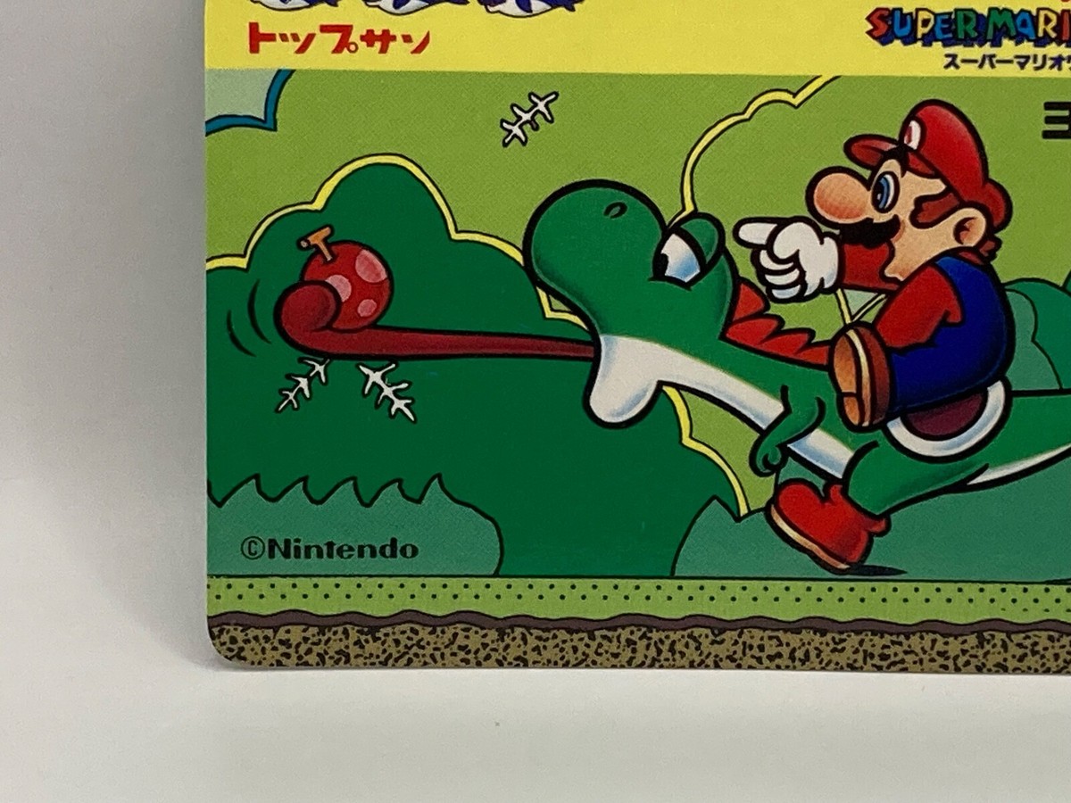 Mario Yoshi Super Mario World Nintendo TCG Top San Top Seika #30