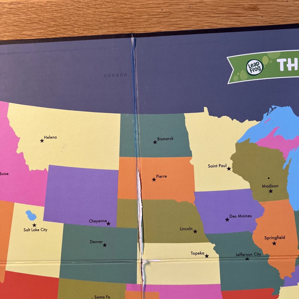 LeapFrog Tag Read & Learn 2-sided Interactive United States Map - Image 4 of 4
