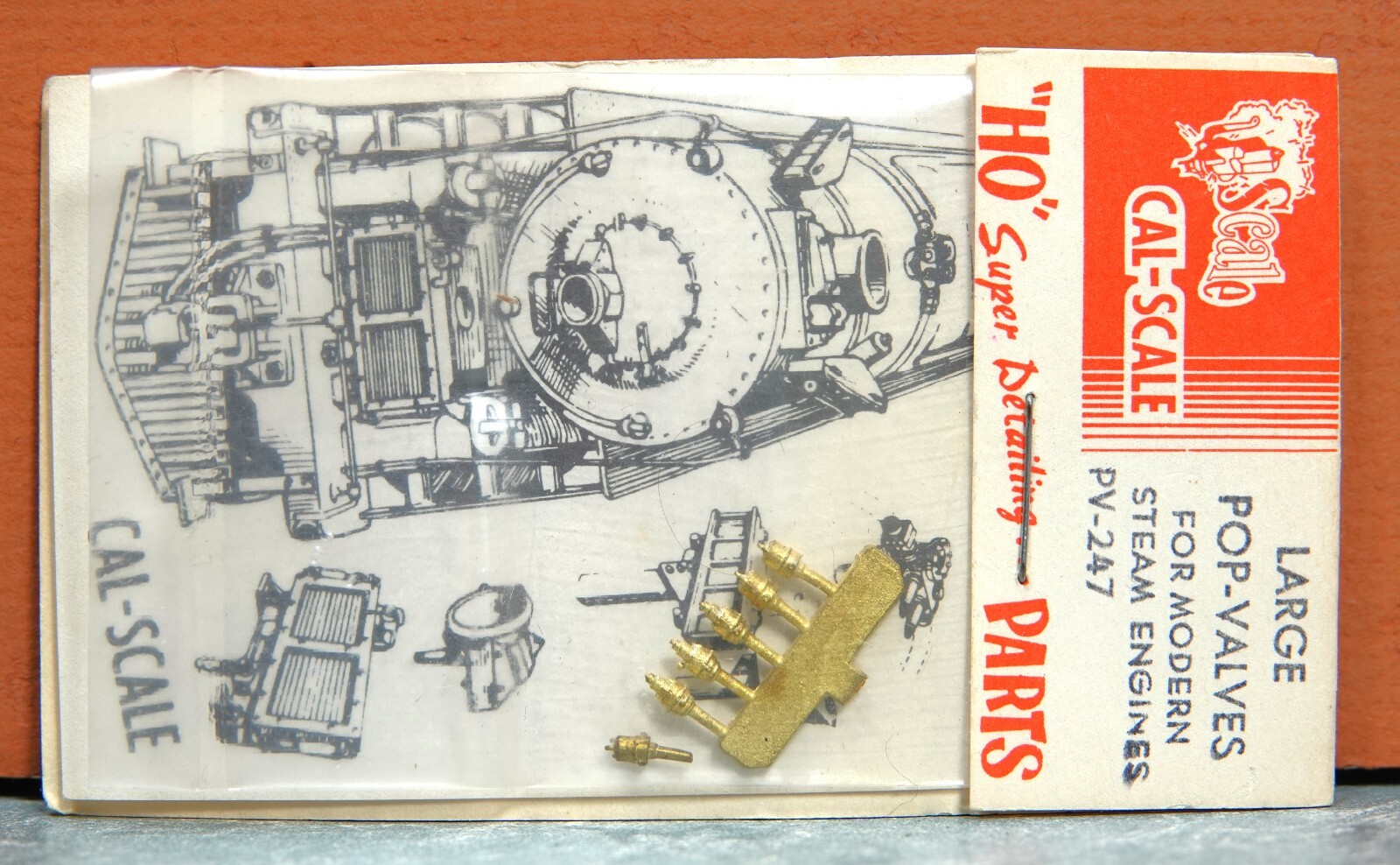 CAL-SCALE HO SCALE LARGE POP-VALVES for MODERN STEAM ENGINES # PV-247