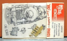 CAL-SCALE HO SCALE LARGE POP-VALVES for MODERN STEAM ENGINES # PV-247