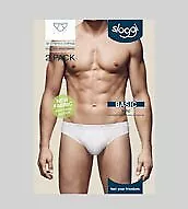 SLOGGI MEN Men s Cotton Underpants BASIC MINI Savings Pack 2 Briefs WHITE