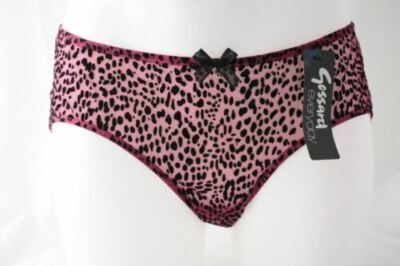 SLIP SHORT HÖSCHEN GOSSARD ANIMAL ROSSO M- UK 12 SCHLÜPFER BRIEF ANIMAL INSTINCT