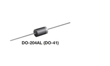 4 pcs 1N4004 400V, 1A RECTIFIER DIODE. DO-204, by VISHAY
