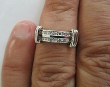 14K Gold Diamond Wedding Band   All Natural Diamonds  5.0 Grams  Value 3K 