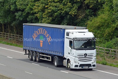 Truck Photo 12x8 - Mercedes Benz Actros - Woodlodge - WX69 YZY