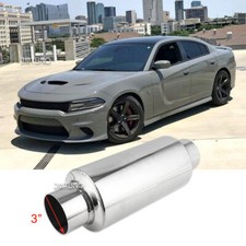 For Dodge Charger Scat Pack 3"Inlet/Outlet Performance Exhaust Muffler Resonator