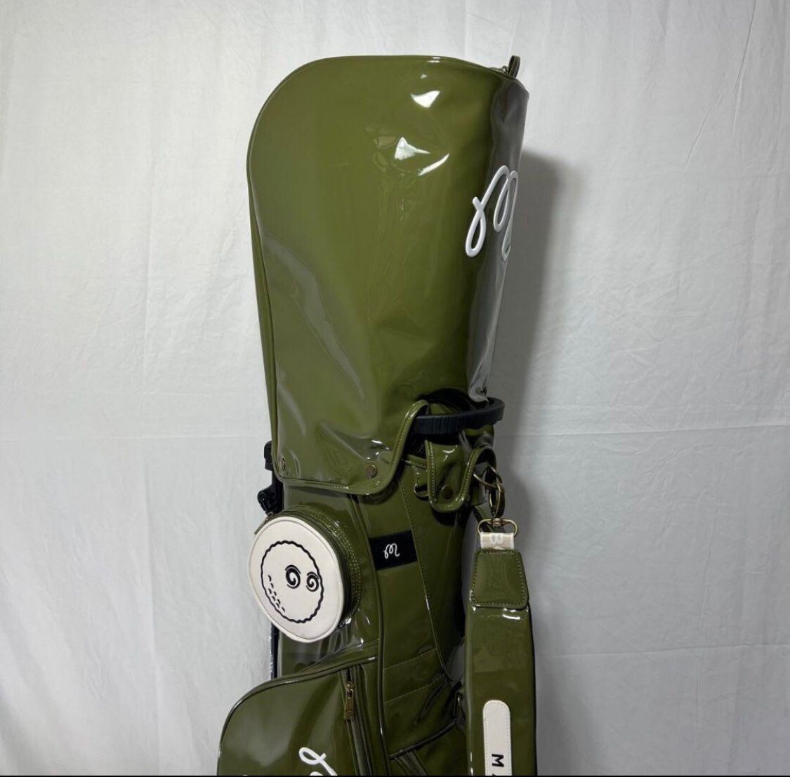 Malbon Golf Caddie Bag Stand Bag Enamel JP 2024 Green Malbon Golf Caddie Bag Stand Bag Enamel JP 2024 Green