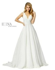 Ieena For Mac Duggal Chiffon Ballgown-Size 8  -( LK# 143 A)