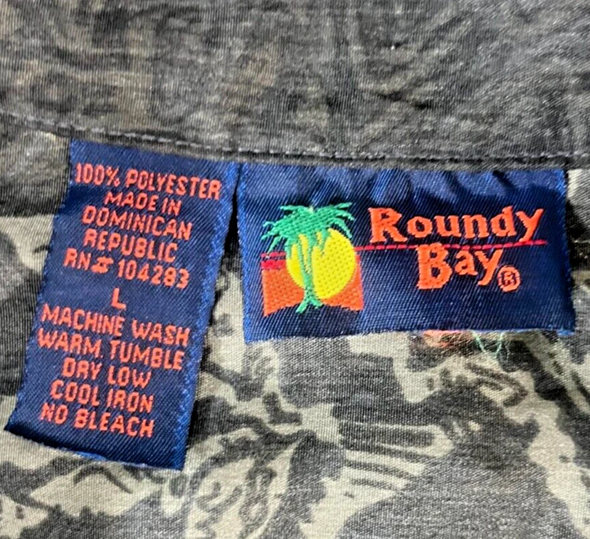 Camisa Hawaiana Manga Corta Roundy Bay Adulto Hombre Talla Grande Abotonada Informal Foto 3 de 4