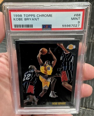 1998 Topps Chrome Kobe Bryant PSA 9 MINT #68 3rd Year