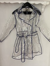 R’angel Clear Transparent Fitted Rain Mackintosh Small