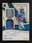 2023 Panini Immaculate JAHMYR GIBBS 11/18 Rookie RC Dual Patch Auto Emerald