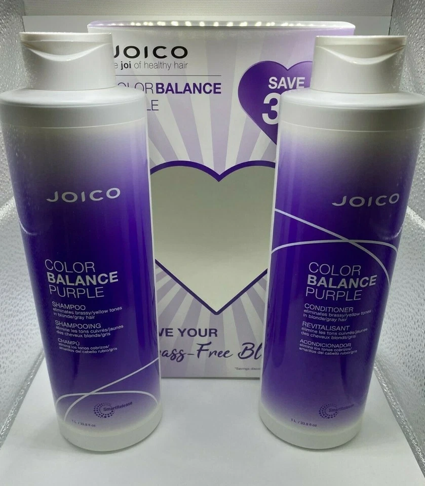 Juego dúo de champú y acondicionador púrpura Joico Color Balance 33,8 oz/litro  Foto 3 de 4