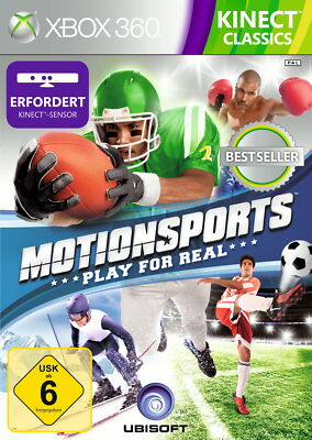 MOTIONSPORTS PLAY FOR REAL KINECT CLASSICS XBOX360 NEU OVP FUSSBALL BOXEN SKI #