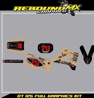 YAMAHA DTR125 STICKERS - DTR GRAPHICS KIT - YAMAHA DTR STICKERS -  DT125R DECAL