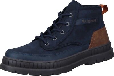 Bugatti Herren Boots Stiefel Stiefeletten 670095-05 blau Gr. 40-46
