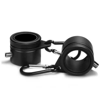 Anley 2pcs 1'' Aluminum Flag Pole Mounting Rings Anti Wrap 360° Rotatable Ring