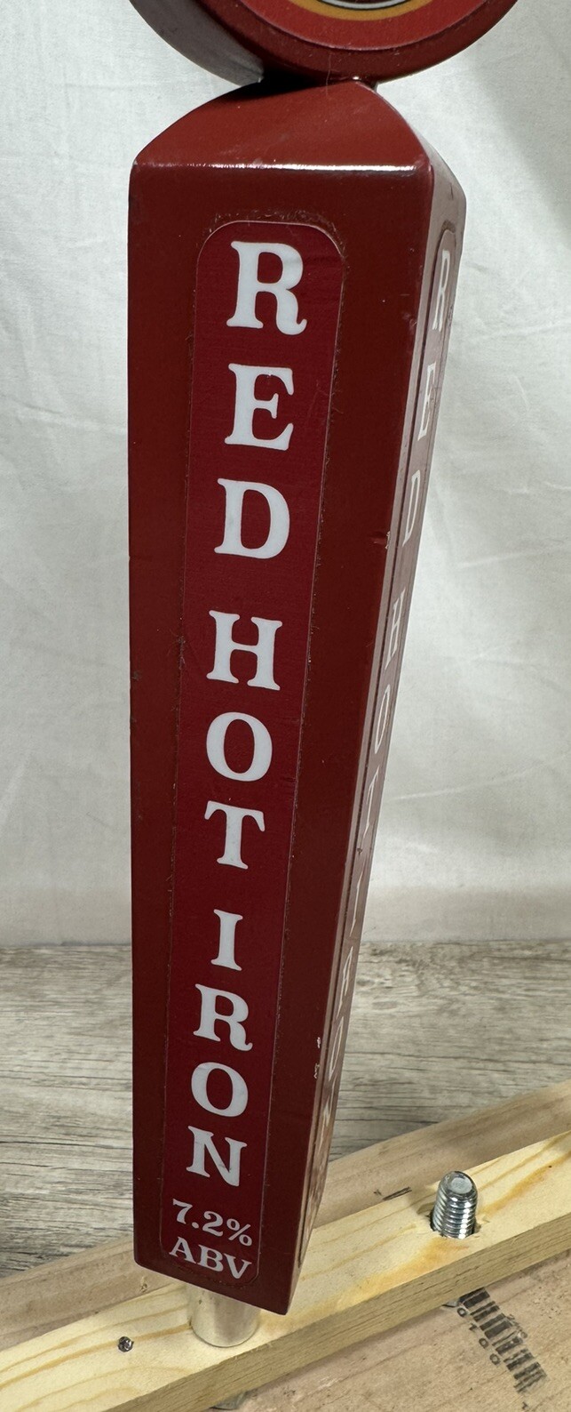 Set of 2 Iron City Beer Tap Handles IC Light & Iron City Red Hot Iron